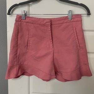 pink zara shorts